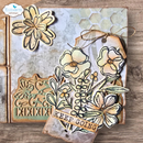 Elizabeth Craft Designs Stamp & Die Set - Flower Scribbles, CSD441
