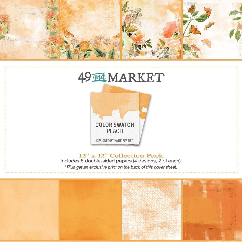 49 & Market Collection Pack 12x12 - Color Swatch: Peach, CSP24890