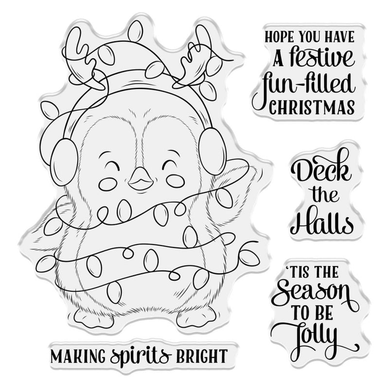 Crafter's Companion Clear Stamp Set - Making Spirits Bright, CSTCAMSB