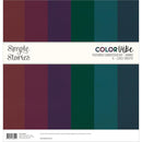 Simple Stories Textured Cardstock Kit 12x12 - ColorVIBE Darks, CV13464