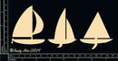 Dusty Attic Chipboard 3x6 - Sailboats, DA0016