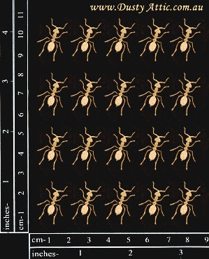 Dusty Attic Chipboard 3x4 - Ants, DA0677