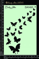 Dusty Attic Stencil 5x7 - Butterflight Stencil, DA1493