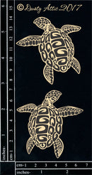 Dusty Attic Chipboard 3x5- Turtles, DA1909