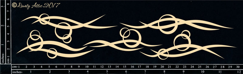 Dusty Attic Chipboard 3x12 - Ocean Wave, DA1920