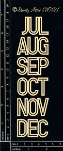 Dusty Attic Chipboard 3x7 - Months