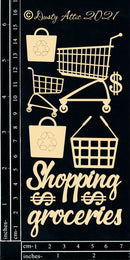 Dusty Attic Chipboard 3x6 - Shopping, DA2939