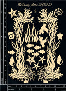 Dusty Attic Chipboard 5x7 - Reef Cluster