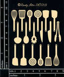 Dusty Attic Chipboard 3x4 - Mini Kitchen Utensils, DA3520