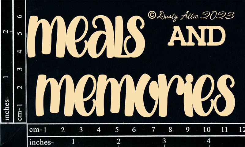 Dusty Attic Chipboard 3x5 - Meals and Memories, DA3532