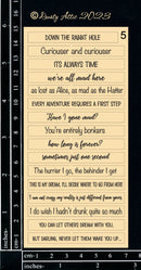 Dusty Attic Chipboard 3x6 - Word Strips