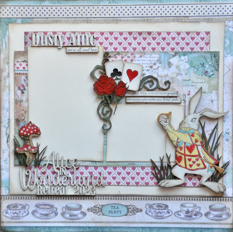 Dusty Attic Chipboard 3x6 - Alice Elements