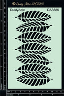 Dusty Attic Stencil 5x7 - Leaves Stencil