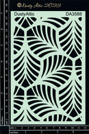 Dusty Attic Stencil 5x7 - Leaves Stencil