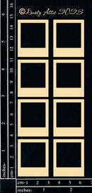 Dusty Attic Chipboard 3x6 - Mini Polaroid Frames, DA3653