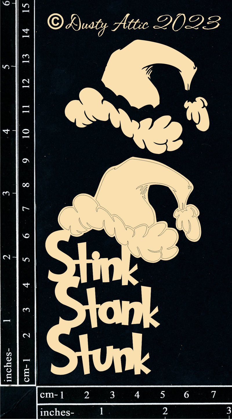 Dusty Attic Chipboard 3x6 - Stink Stank Stunk, DA3680