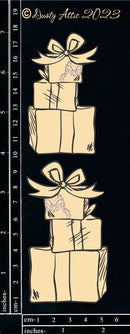 Dusty Attic Chipboard 3x7 -Grinch Presents, DA3693