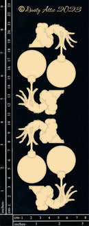 Dusty Attic Chipboard 3x11 - Grinch's Bauble, DA3698