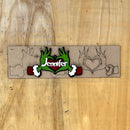 Dusty Attic Chipboard 3x9 -Grinch Oranment