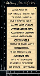 Dusty Attic Chipboard 3x6 - Word Strips