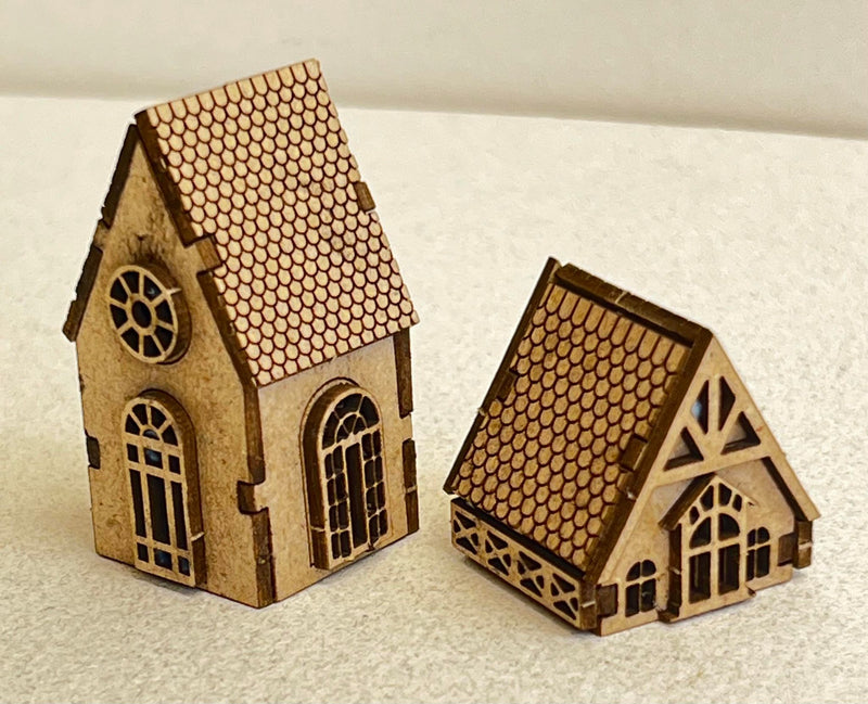 Dusty Attic Chipboard 3x8 - Tiny 3D House Set, DA3720