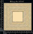 Dusty Attic Chipboard 5x5 - Get Framed - Stitched Square, DA3729