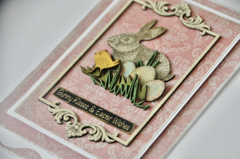 Dusty Attic Chipboard 3x6 - Rabbits