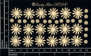 Dusty Attic Chipboard 3x5 - Postage Stamps - Daisies