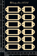 Dusty Attic Chipboard 4x6 Nameplates