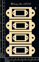 Dusty Attic Chipboard 4x6 Nameplates