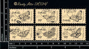 Dusty Attic Chipboard 3x6 - Postage Stamps - Butterflies, DA3830