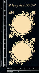 Dusty Attic Chipboard 3x5- Elegant Frames, DA3831