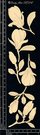 Dusty Attic Chipboard 3x12 - Magnolias - Large, DA3834