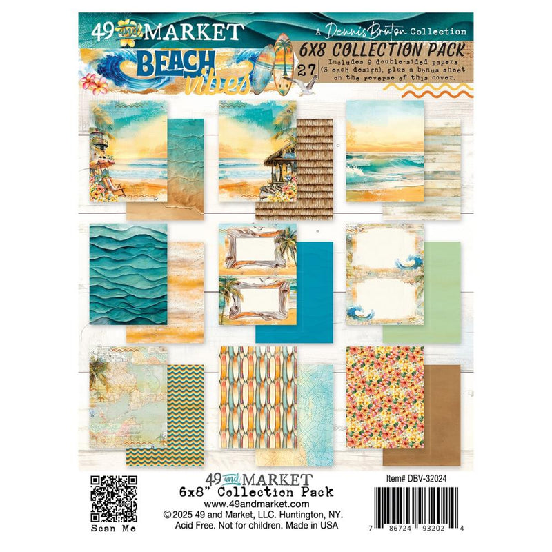 49 & Market - Beach Vibes 6x8 Collection Pack, DBV-32024 by Dennis Burton