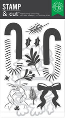 Hero Arts Stamp & Cut Set - Candy Cane Swag, DC322