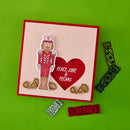 Hero Arts Crackin' Christmas Stamp & Cut Set - A Little Nuts, DC323