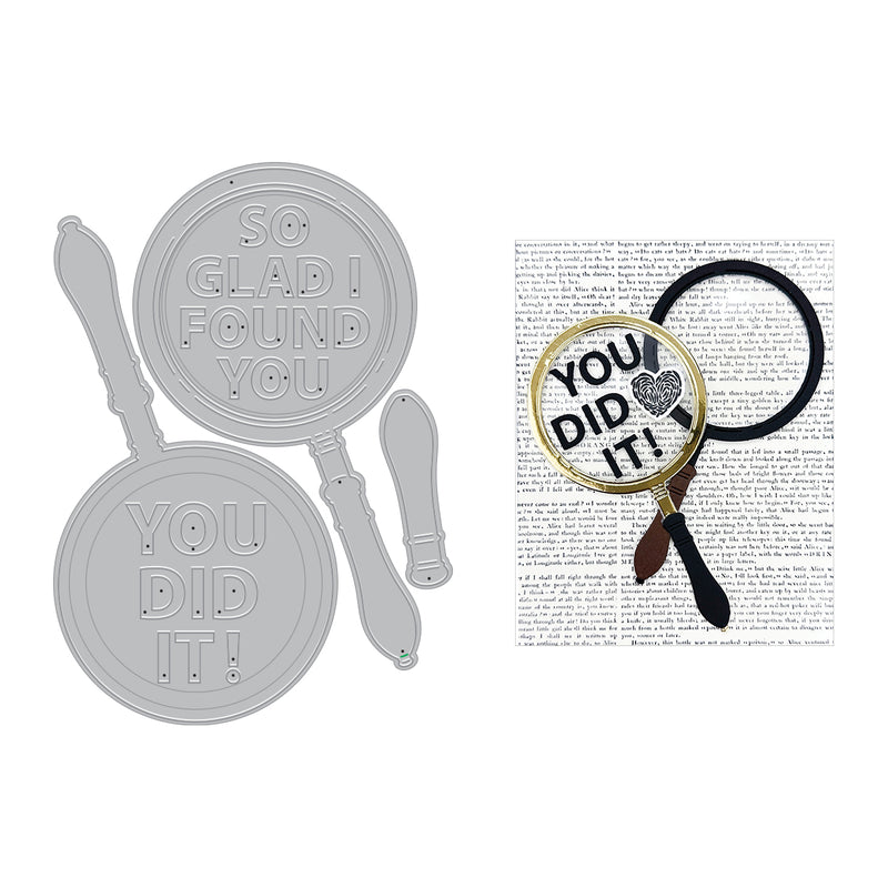 Hero Arts Case Closed Clear Die Set - Magnifying Glass, DF245