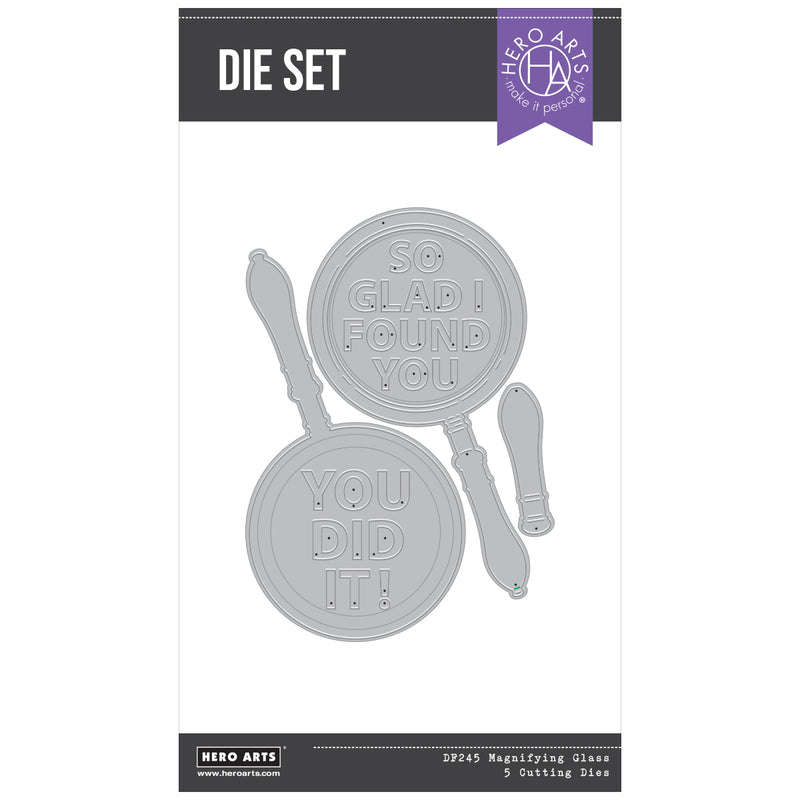 Hero Arts Case Closed Clear Die Set - Magnifying Glass, DF245