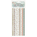 Stamperia Rub-ons 4" x 8.5" - Venice City of Art stripes, DFLRB171