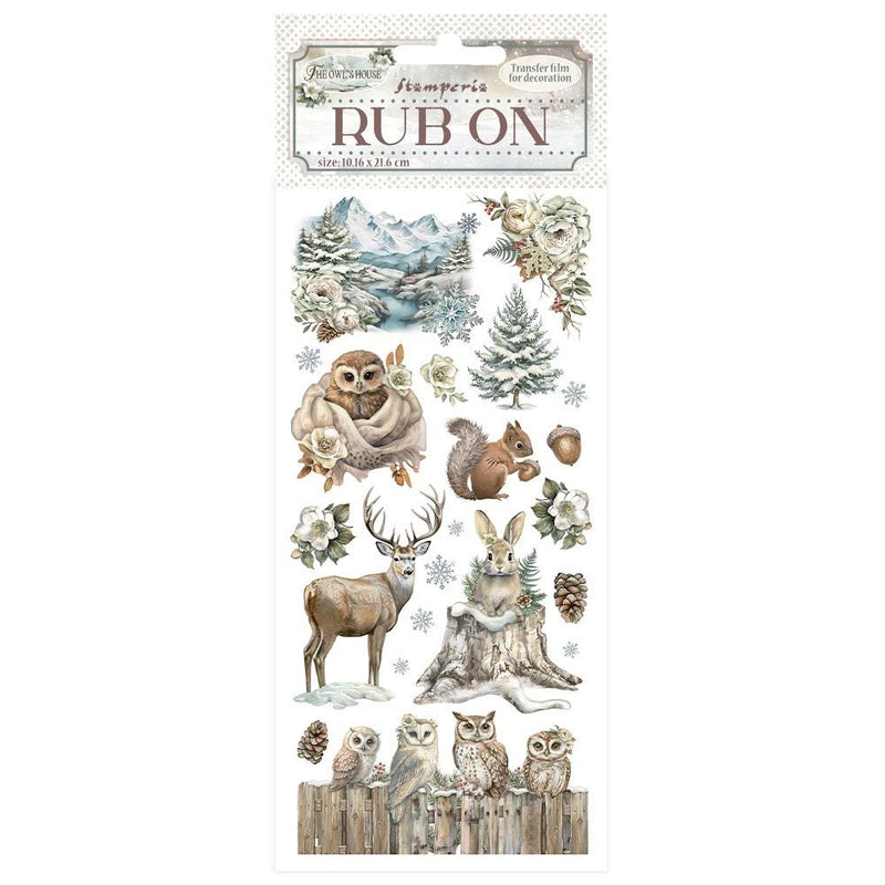 Stamperia Rub-on - The Owl's House Wildlife, DFLRB180