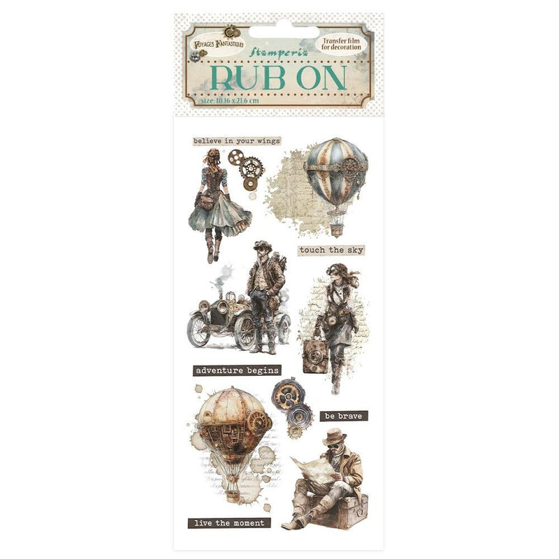Stamperia Rub-Ons- Voyages Fantastiques Exployers, DFLRB190