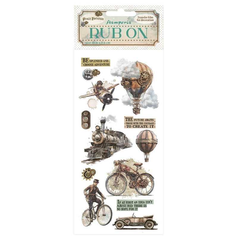 Stamperia Rub-Ons- Voyages Fantastiques The Age of Adventure, DFLRB191
