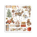 Stamperia Rub-on Kit 6.1x6.1 - 6Pgs -Gear Up for Christmas, DFLRBX03