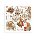 Stamperia Rub-on Kit 6.1x6.1 - 6Pgs -Gear Up for Christmas, DFLRBX03