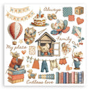 Stamperia Rub-On Kit- Family, DFLRBX04