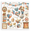 Stamperia Rub-On Kit- Family, DFLRBX04