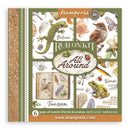 Stamperia Rub-On Kit 6Pgs - All Around, DFLRBX14