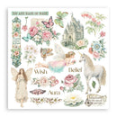 Stamperia Rub-On Kit 6Pgs - Wonderland, DFLRBX15