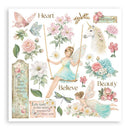 Stamperia Rub-On Kit 6Pgs - Wonderland, DFLRBX15