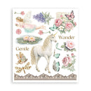 Stamperia Rub-On Selection 6Pgs - Wonderland, DFLRBXG08